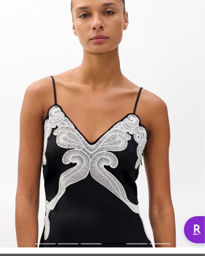 Ann Embroidered Slip Dress - Image 4