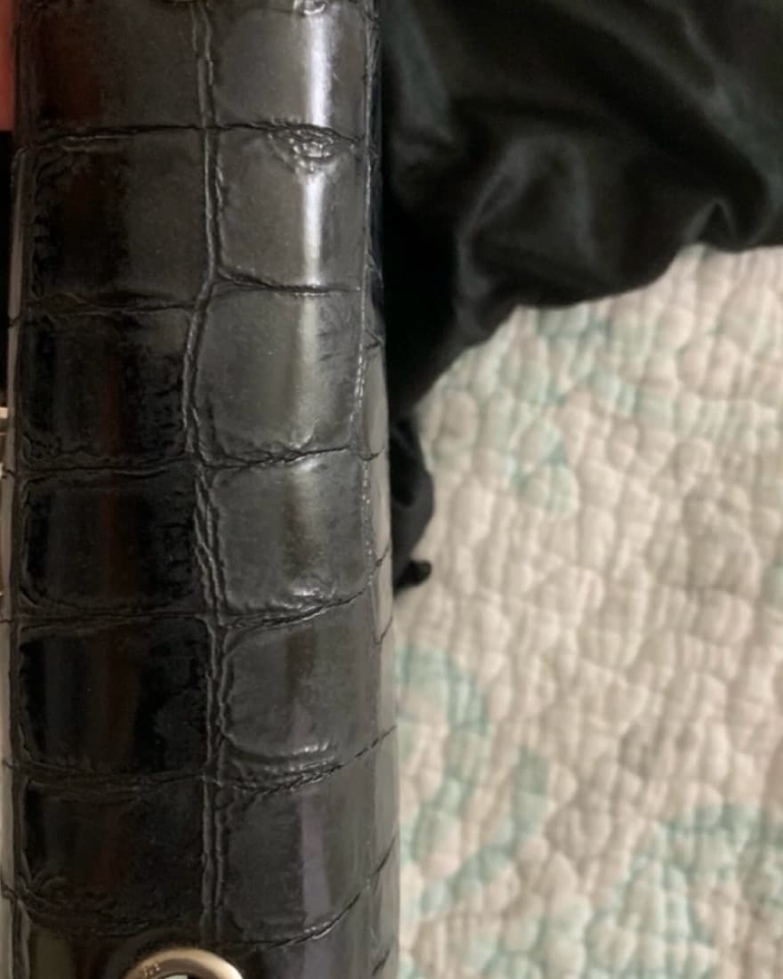 Saint Laurent Small Croc Kate Tassel Bag - Image 4