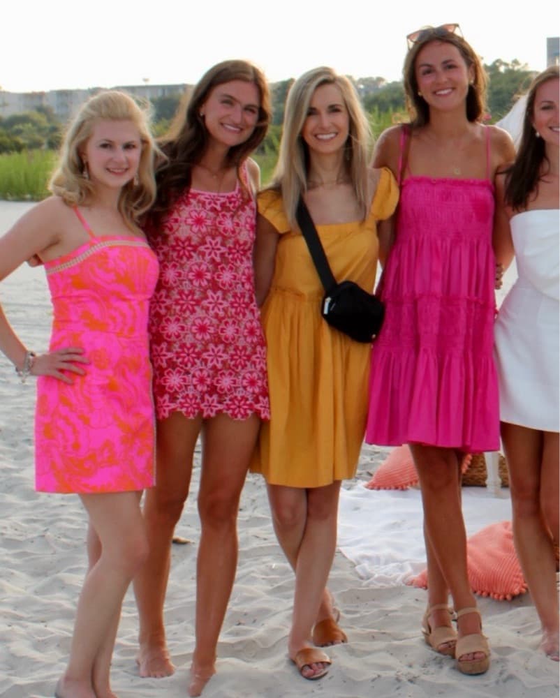 Zara Pink + Red Crochet Dress/Cover Up - Image 2