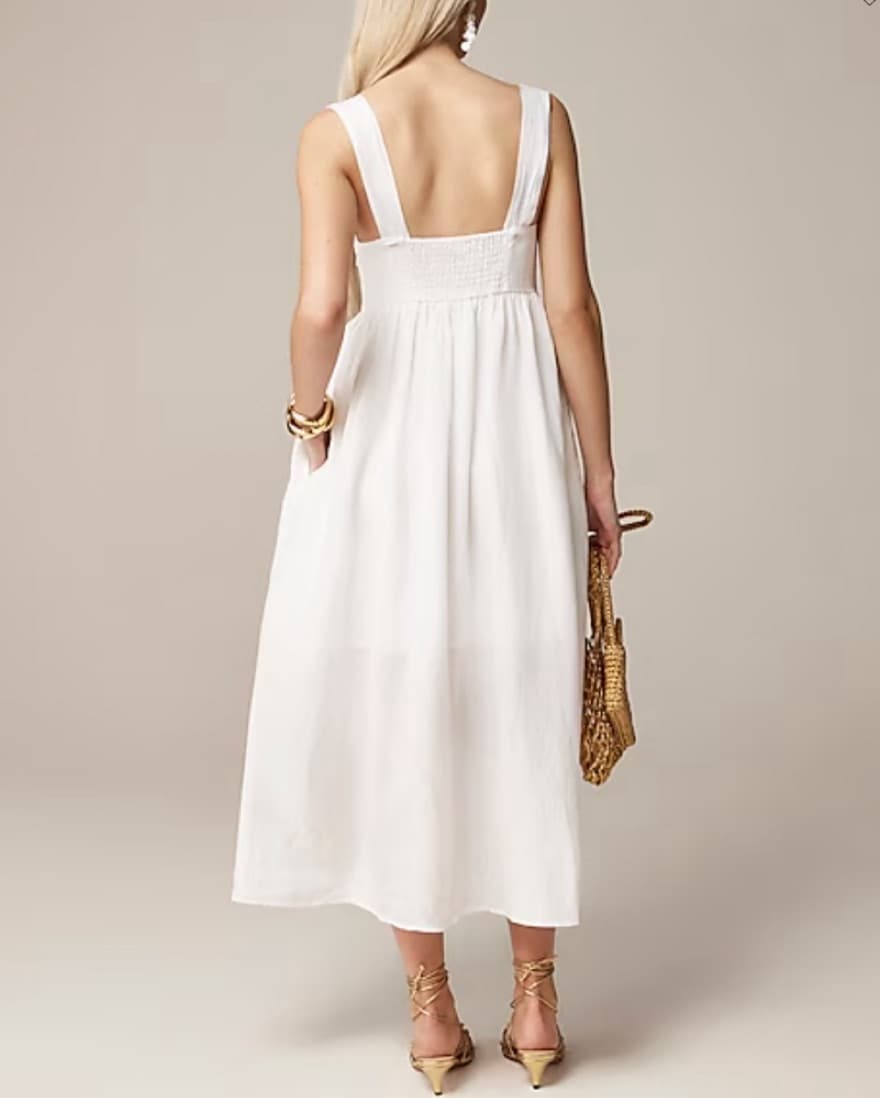 White Linen Dress - Image 2