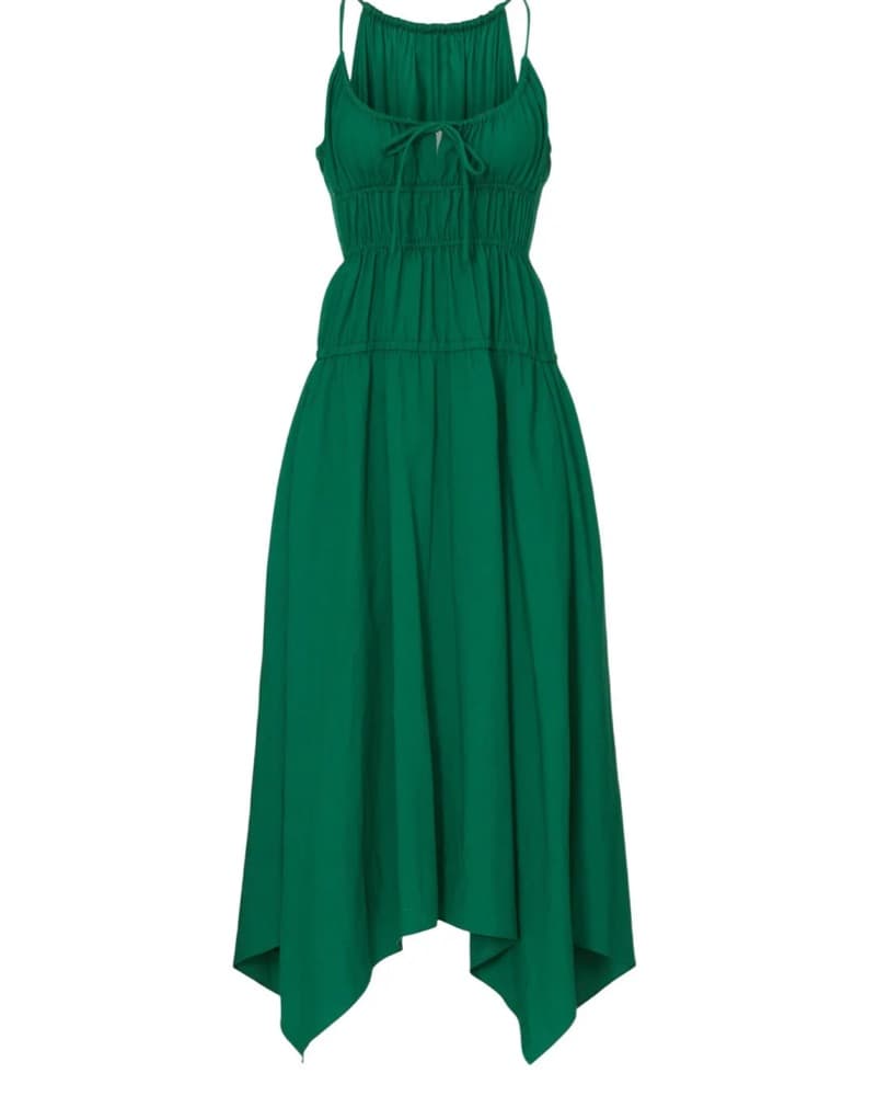 Proenza Schouler Green Ruched Dress - Image 4