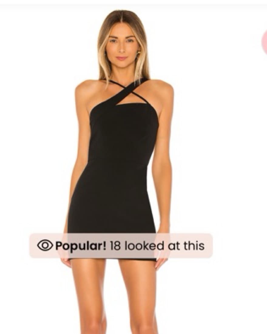 Chic Black Halter Mini Dress - Image 1