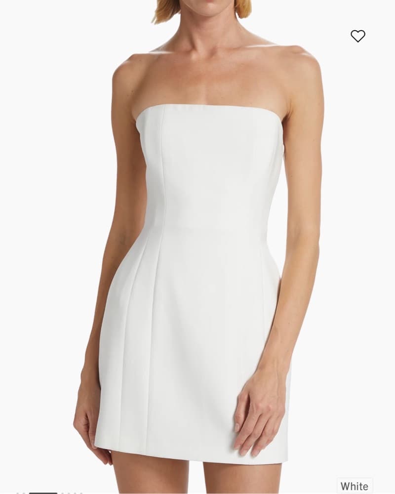 White Mini Dress - Image 2