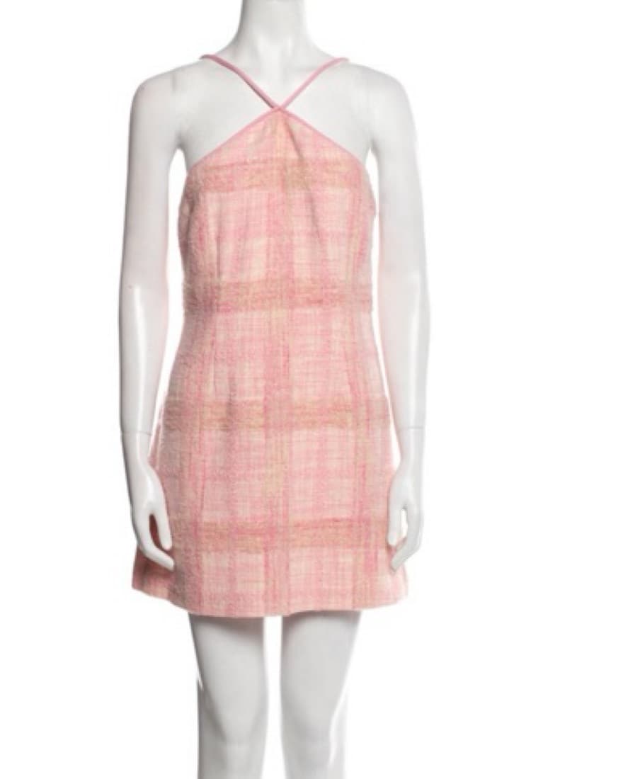 Loveshack fancy denison tweed mini dress - Image 1