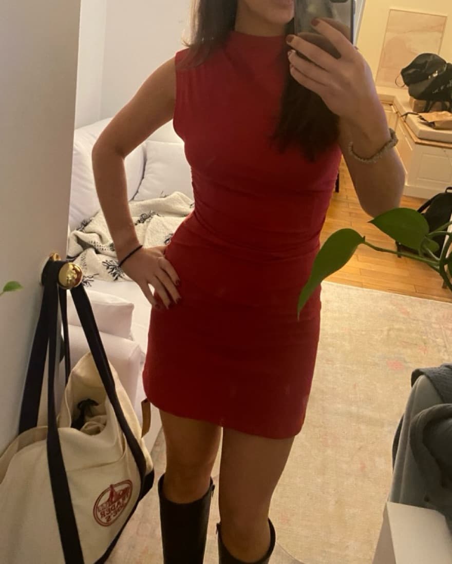 Red Reformation Dress - Image 2
