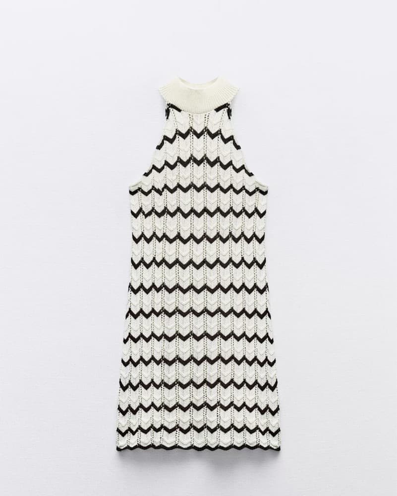 Zara Mini Knit Dress - Image 4