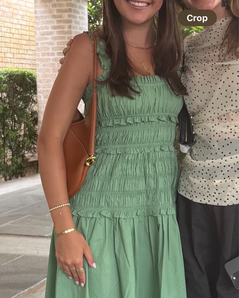 Elegant Green Midi Dress - Image 2
