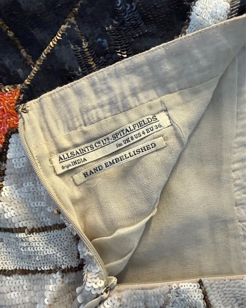 Vintage Sequin Allsaints Skirt - Image 4