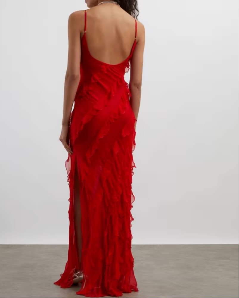Rat & Boa Red Cecelia Dress - Image 2