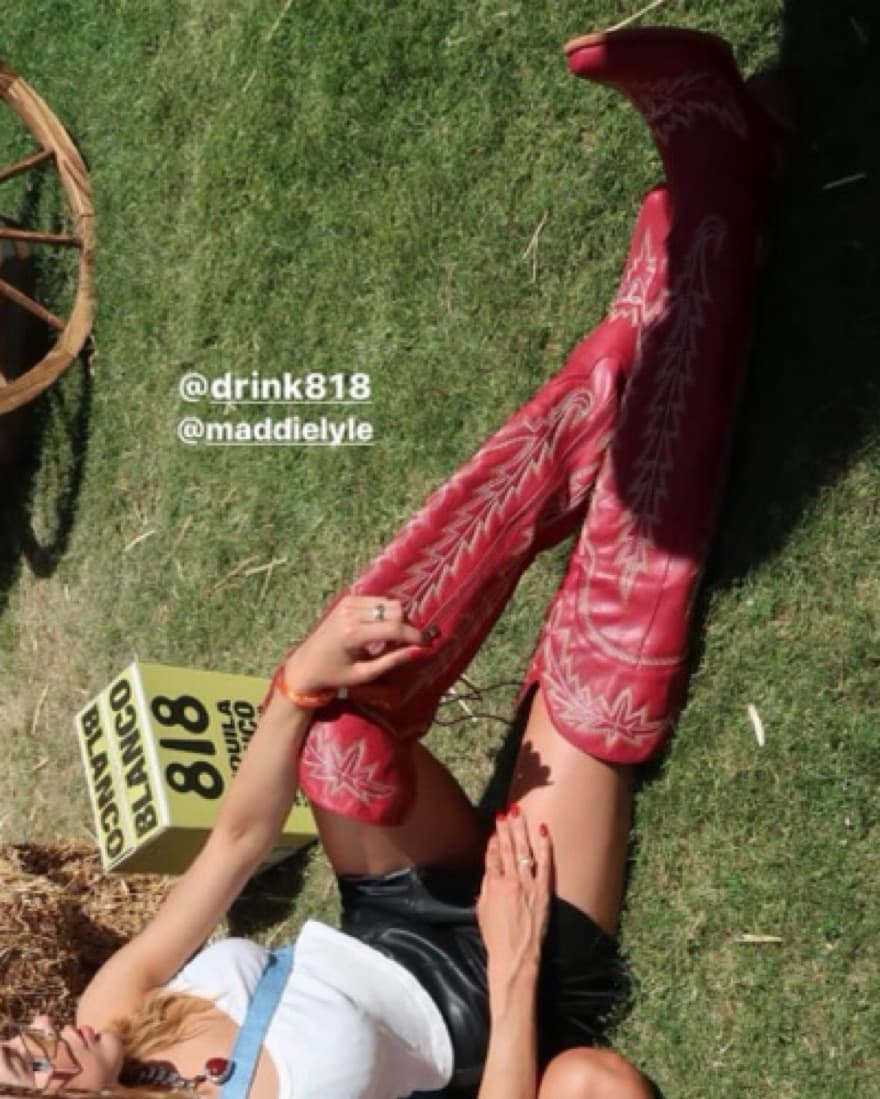Thigh High Red Boots  - Image 3
