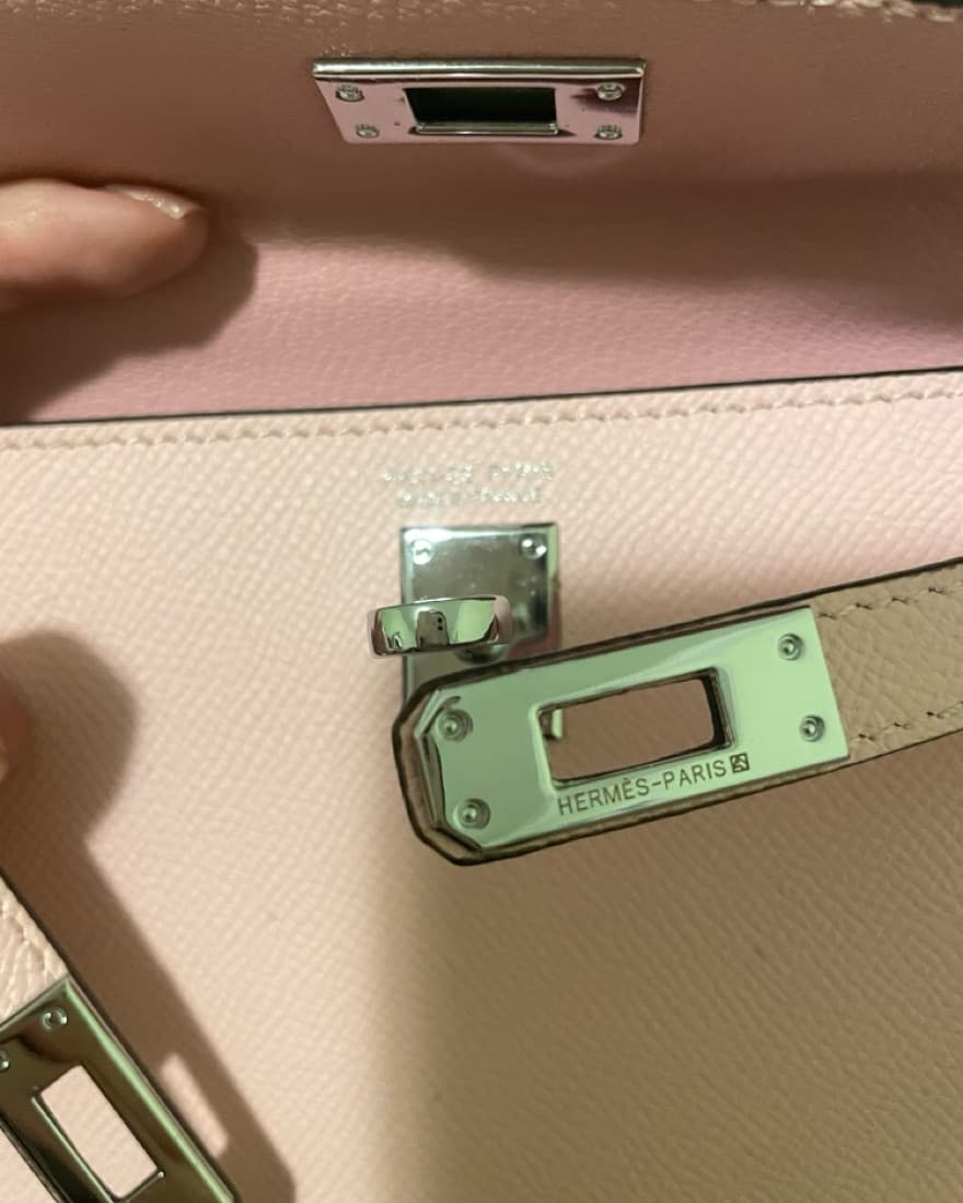 Hermes Mini Kelly Pink  - Image 4