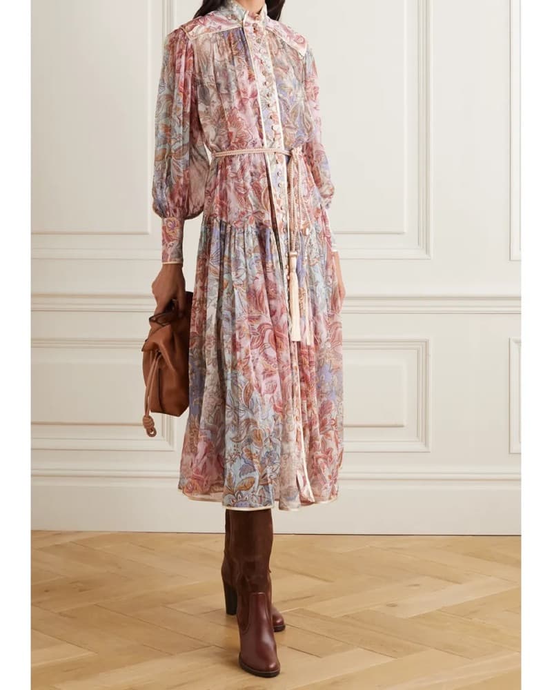 Zimmerman Lucky Bound Midi Dress - Image 1