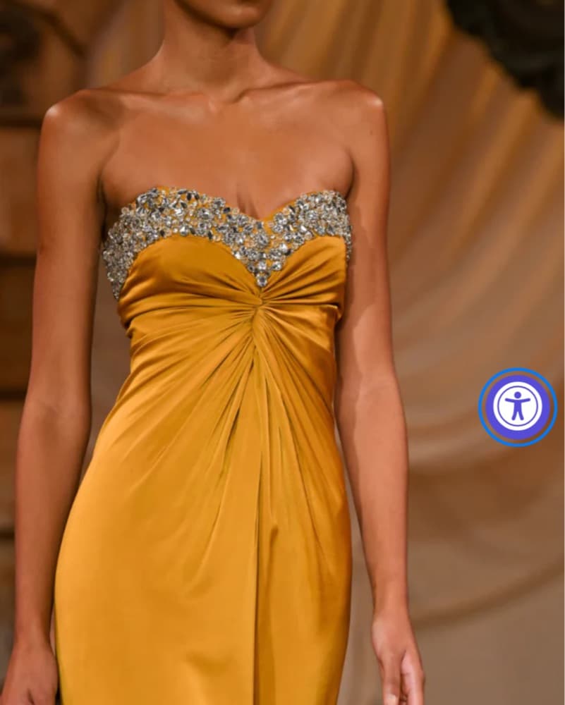PATBO HAND BEADED STRAPLESS GOWN  - Image 3