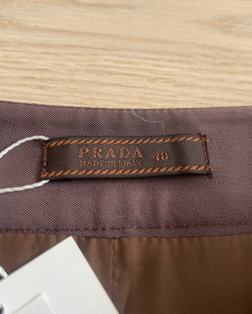 Prada Chocolate Brown Mini Skirt  - Image 2