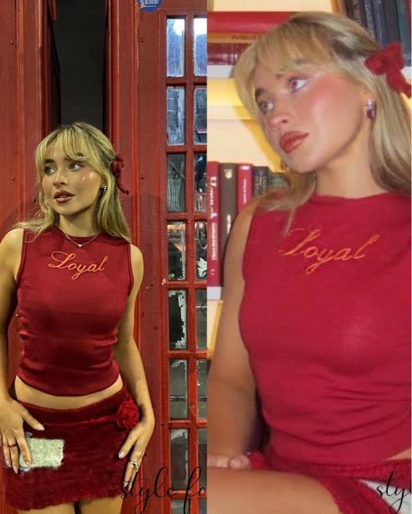 Tankair Studio Red Loyal Knit Top - Image 4