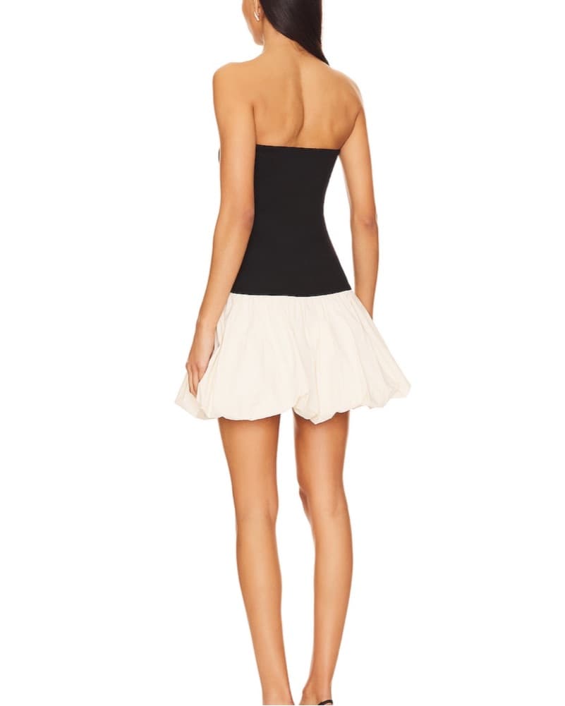 Revolve Black And White Mini Dress - Image 2