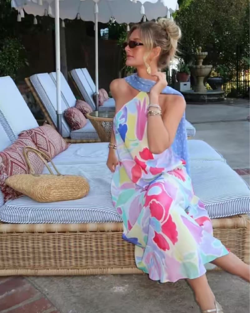 Rixo Hayley Halter Dress - Image 1