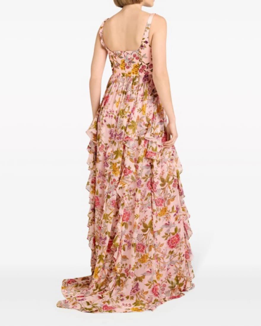 Cinq A Sept Floral Ruffle Maxi Dressp - Image 2