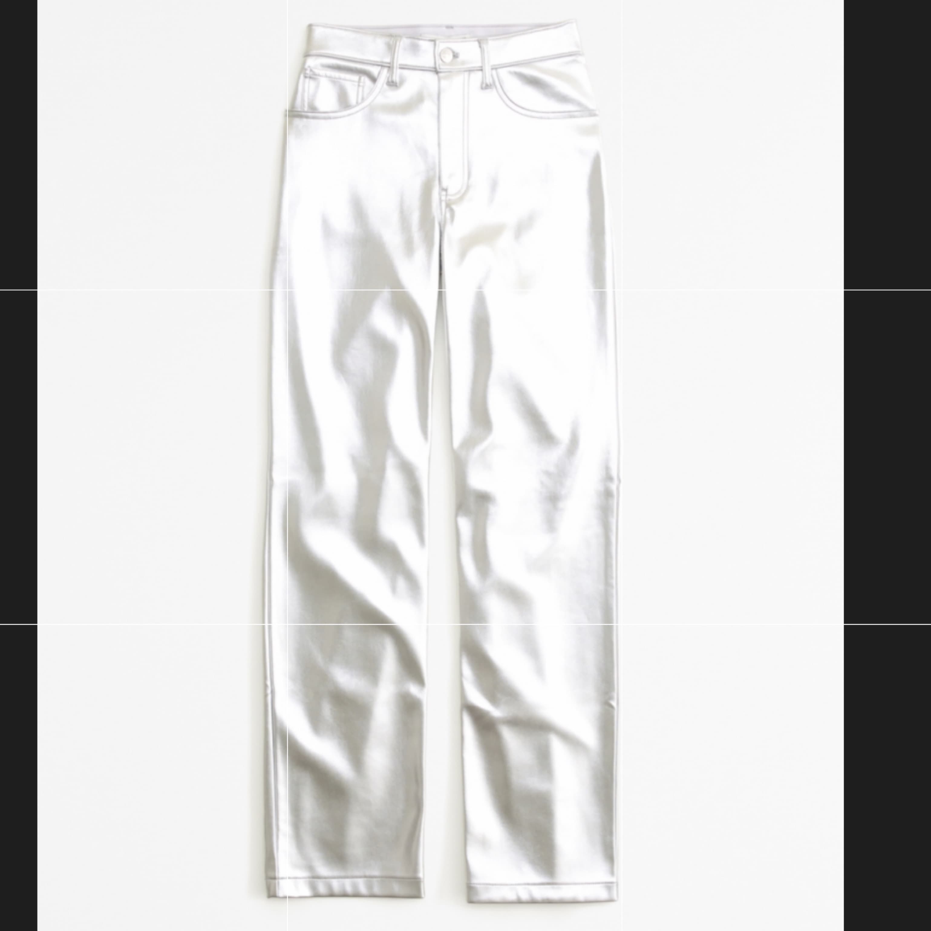 Silver Leather Pants - Image 3