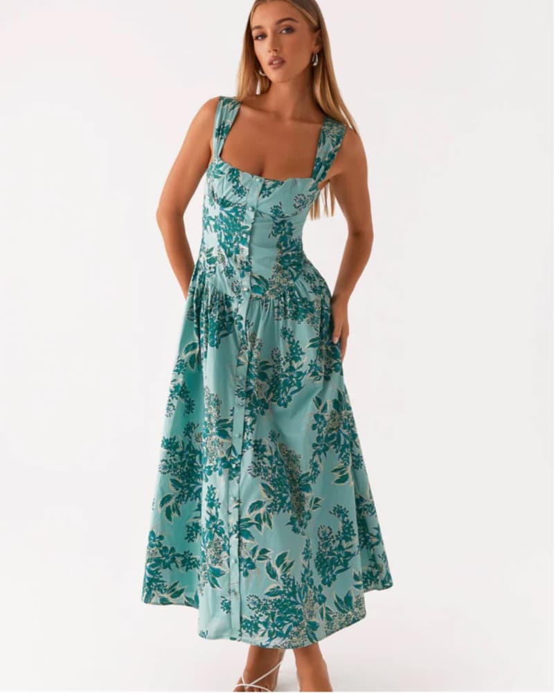 Emmalina Midi Dress - Cloud Nine Floral - Image 1