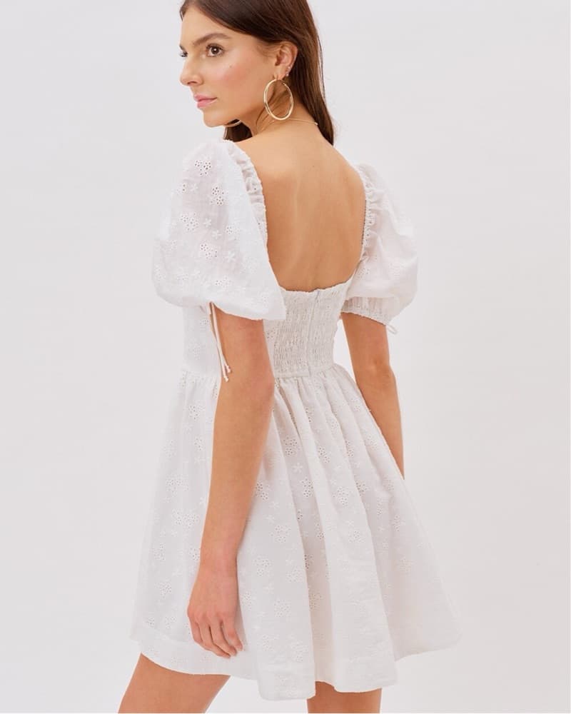 For Love & Lemons: Jean Mini Dress - Image 2