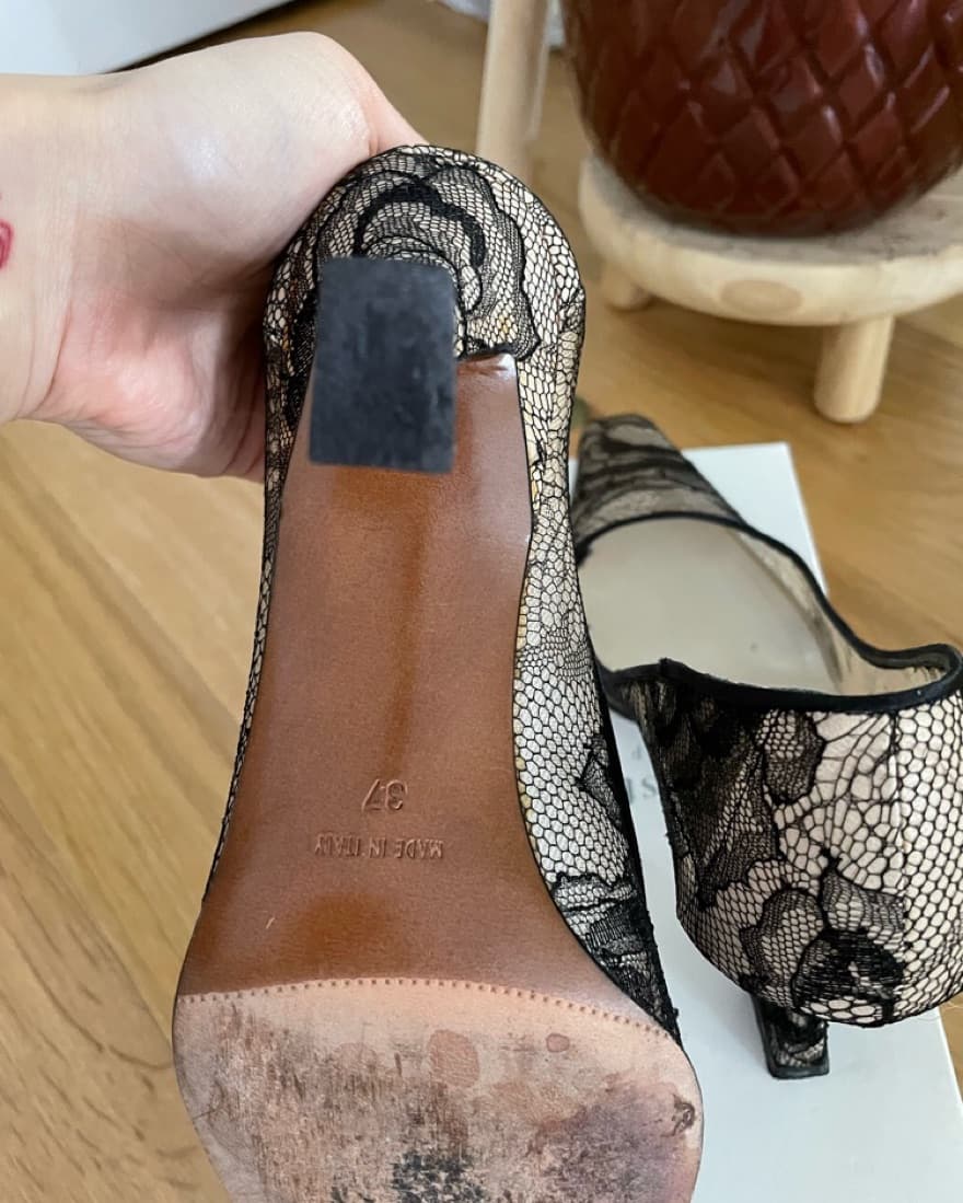 Christian Dior Lace Heels  - Image 3