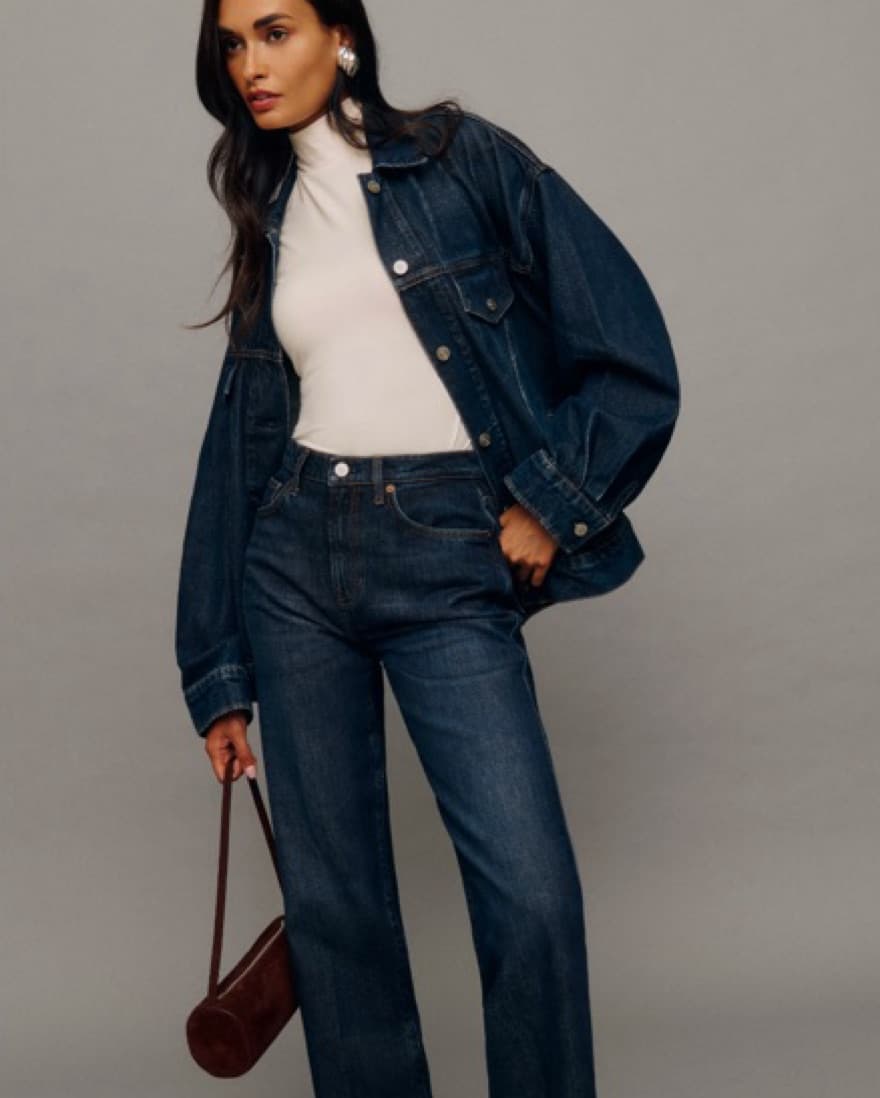 Reformation Brooks Denim Jacket - Image 3
