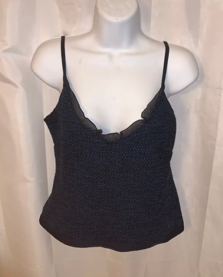 CHANEL size 40 tweed camisole - Image 3