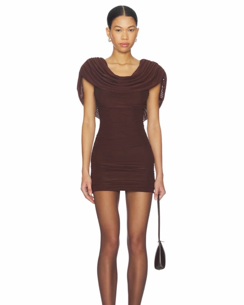 Chic Brown Mini Dress - Image 1