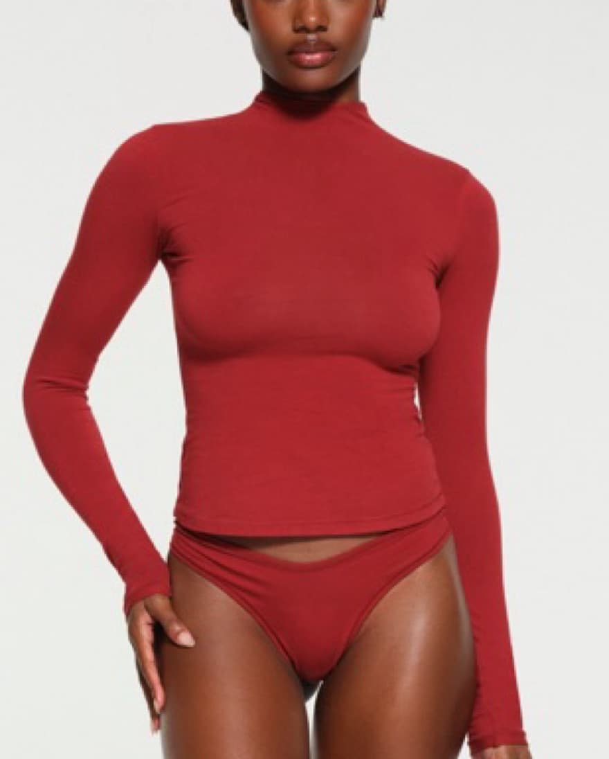 Red Skims Turtleneck Long Sleeve  - Image 3