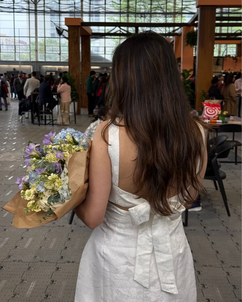 Graduation White dress  - Image 2