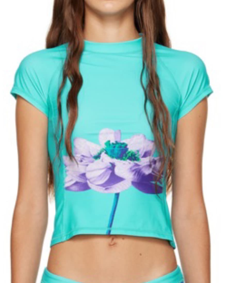 Miaou Blue Frankie Tee - Image 1