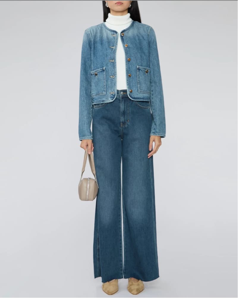 Veronica Beard Taylor Wide-Leg Jeans  - Image 2