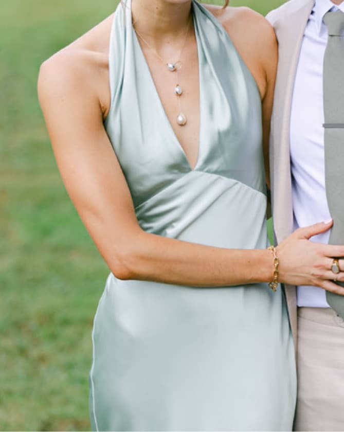 Amsale SAMILE Dress in Sage - Image 4