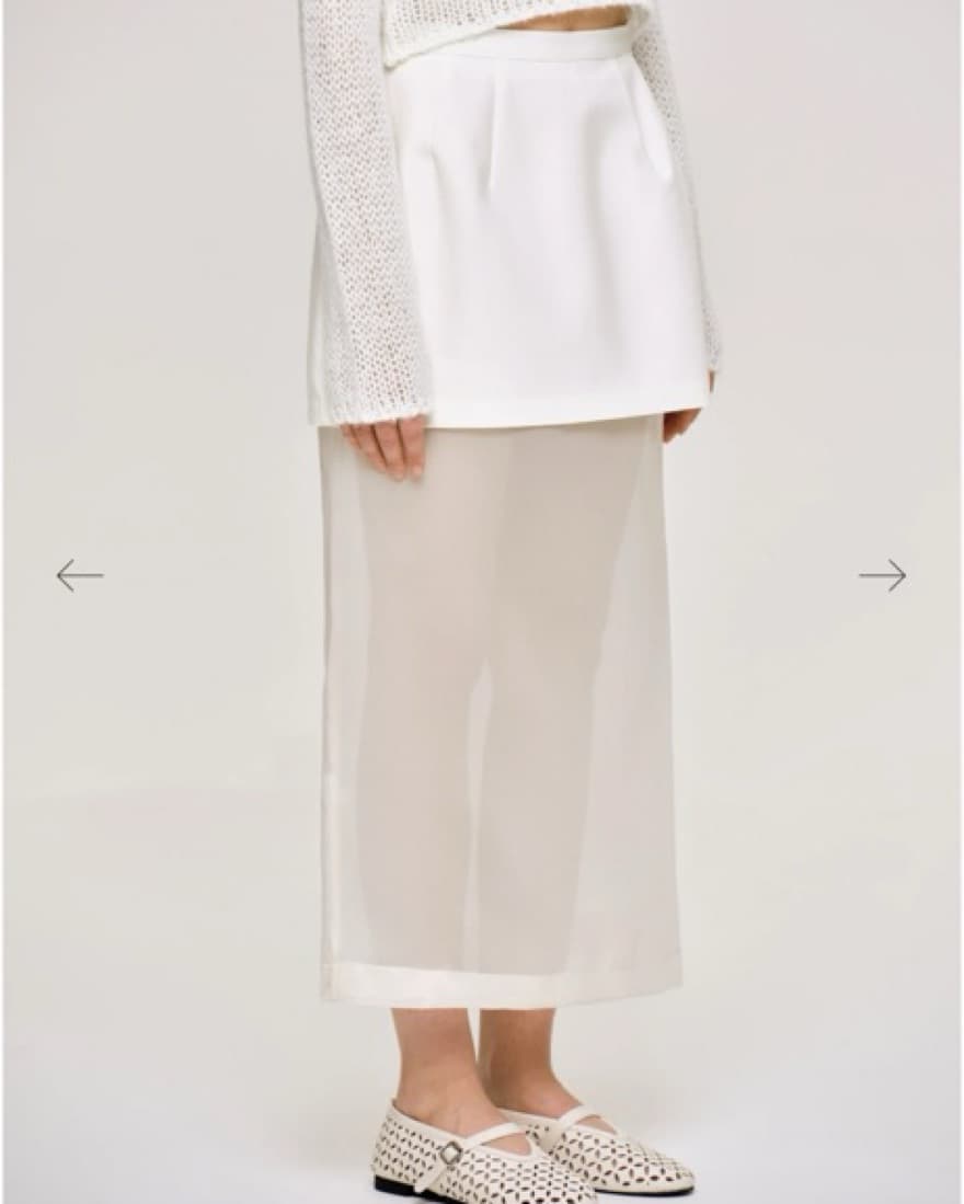 Source Unknown Sheer Midi Skirt - Image 4