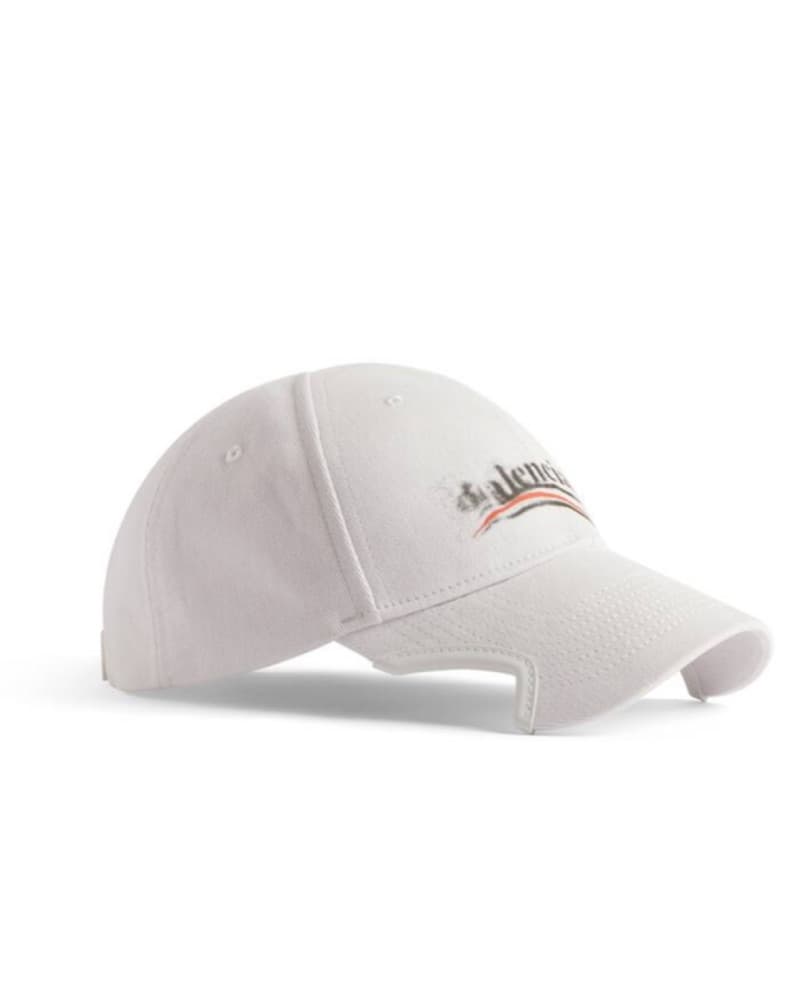 White Balenciaga Cap  - Image 2