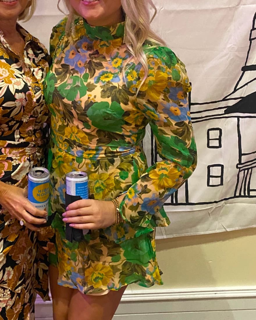 Floral Mini Dress Long Sleeve - Image 2