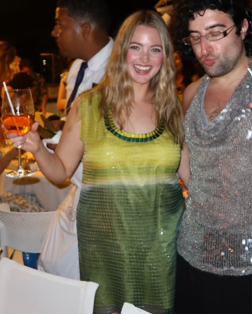 Vintage Green Silk Sequin Cocktail Dress - Image 6