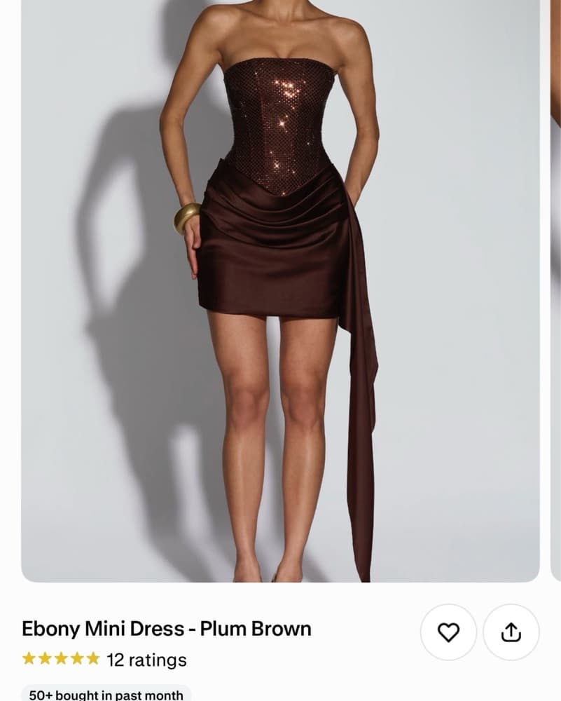 Babyboo-  Plum Sparkle Dress - Image 1