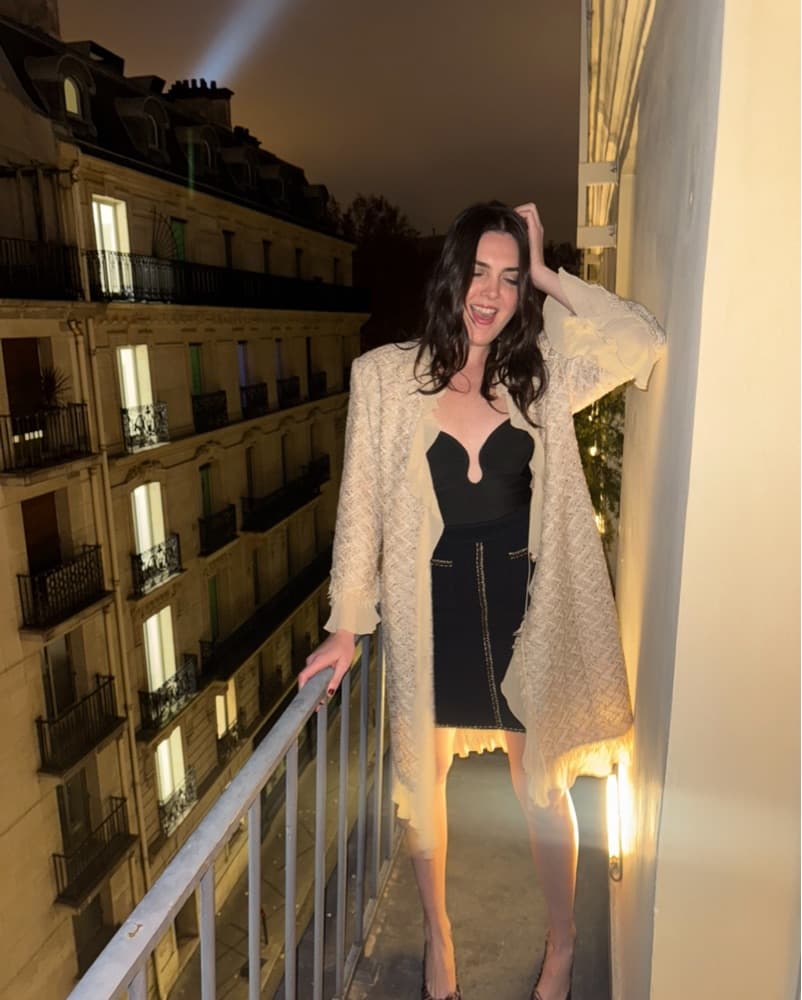 Vintage Beige Ruffle Coat - Image 1