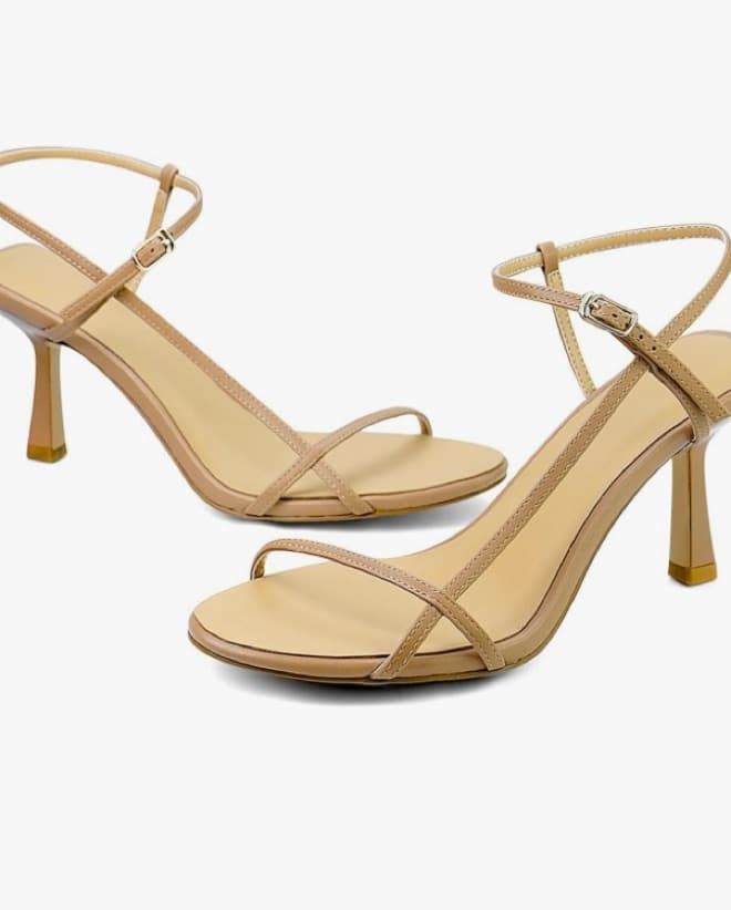 Tan Bare Leather Sandal - Image 2