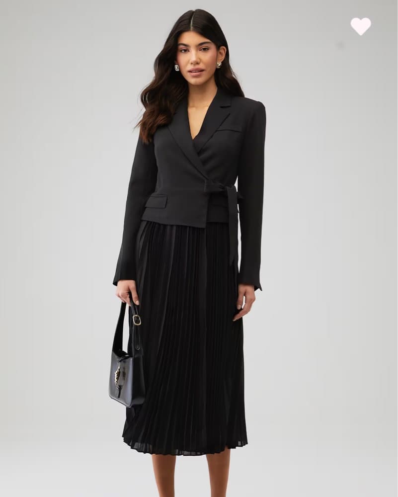 Astr Sekani Wrap Blazer Dress - Image 1