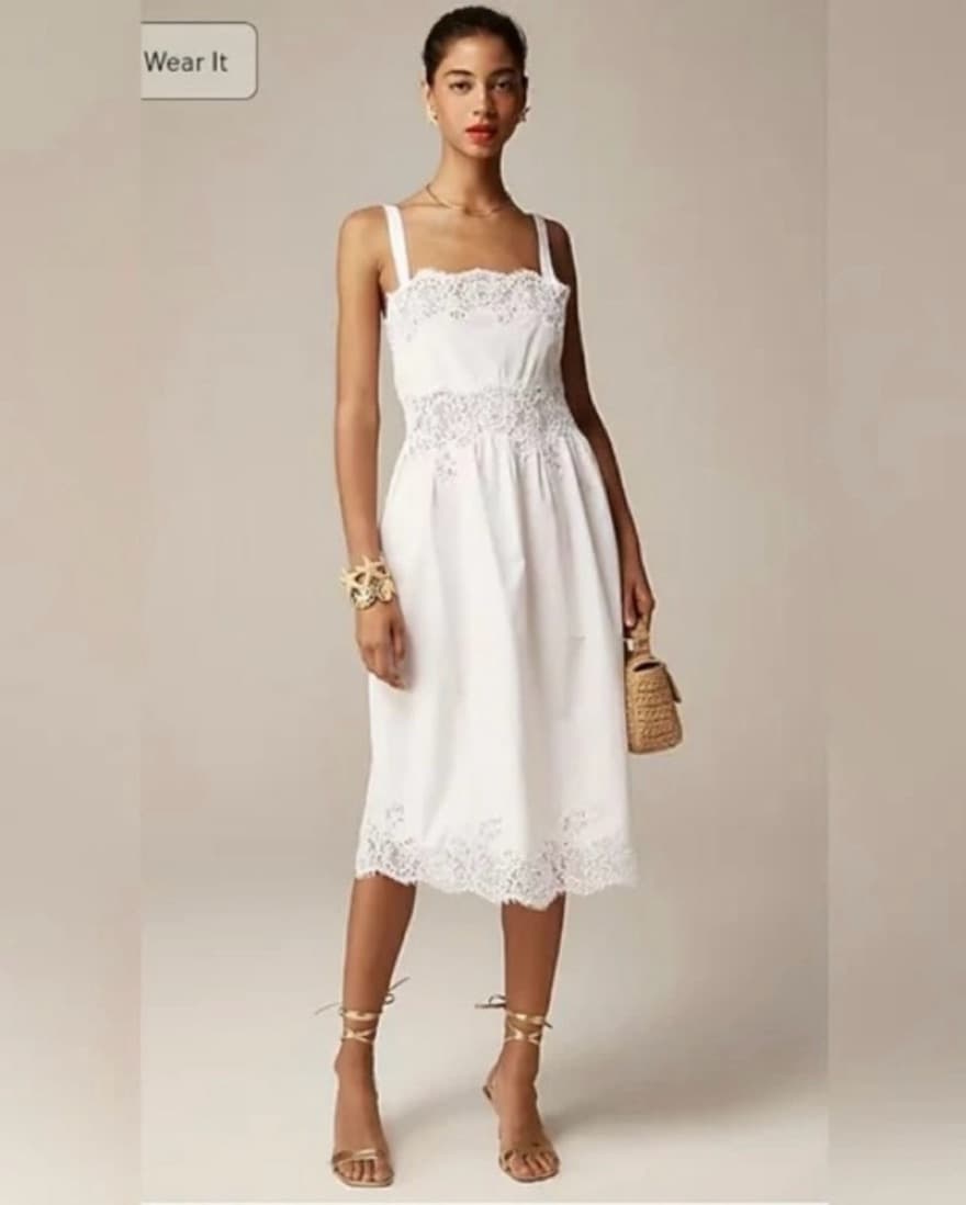 White Sundress — J Crew - Image 1