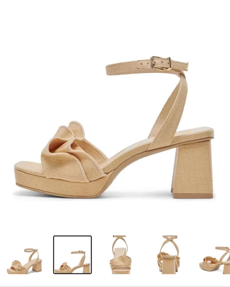 Dolce Vita Raffia Platform Heel - Image 3