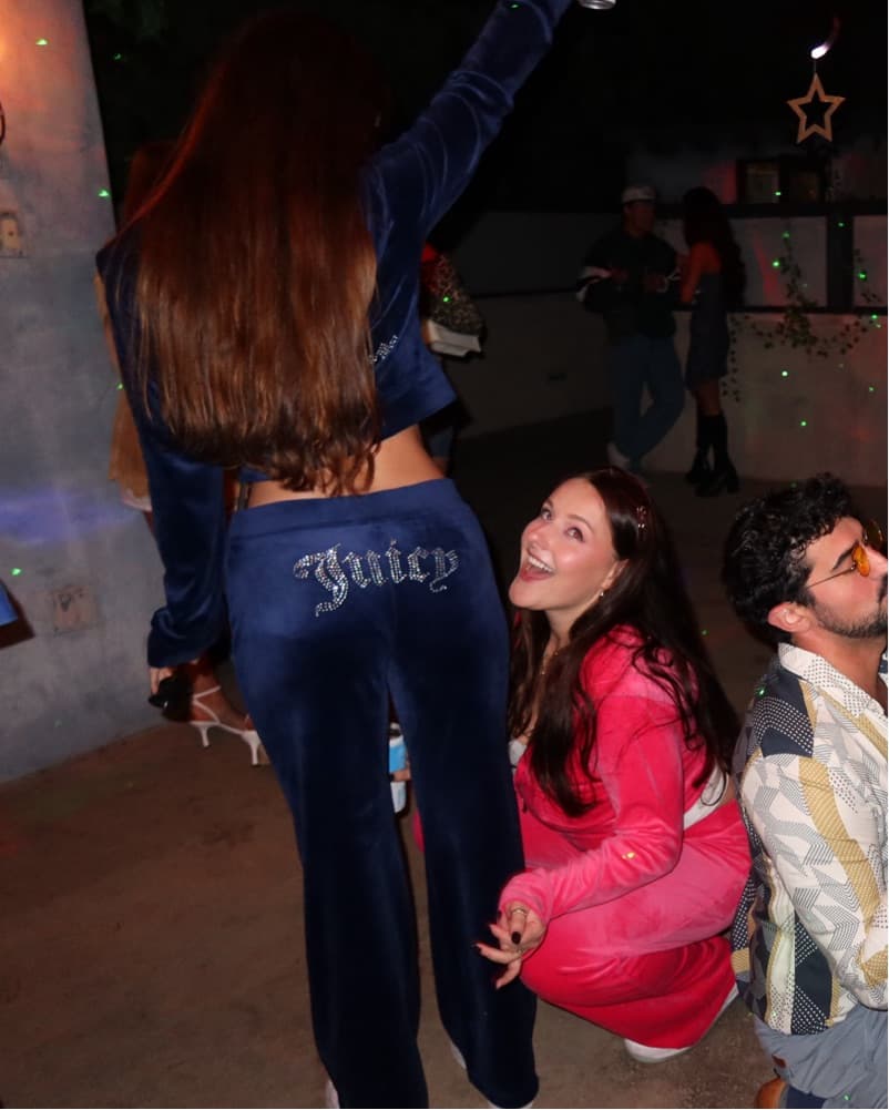 Juicy Couture Velour Tracksuit - Navy - Image 6