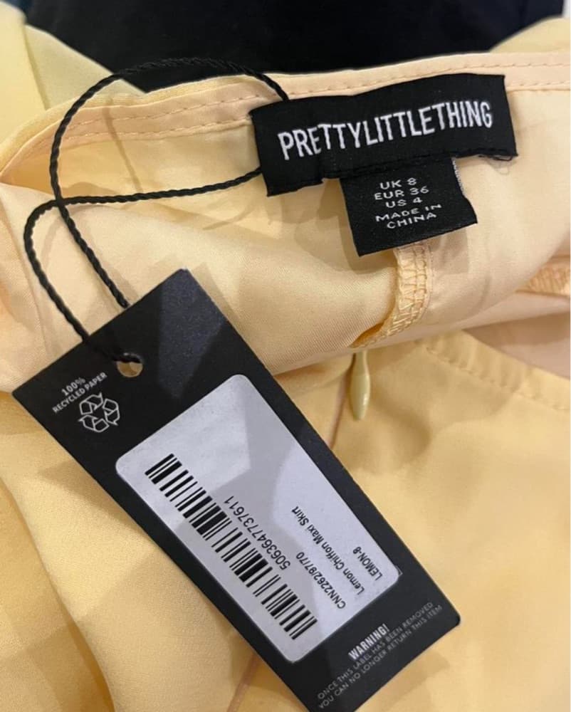 Pretty Little Thing Yellow Maxi Skirt - Image 5