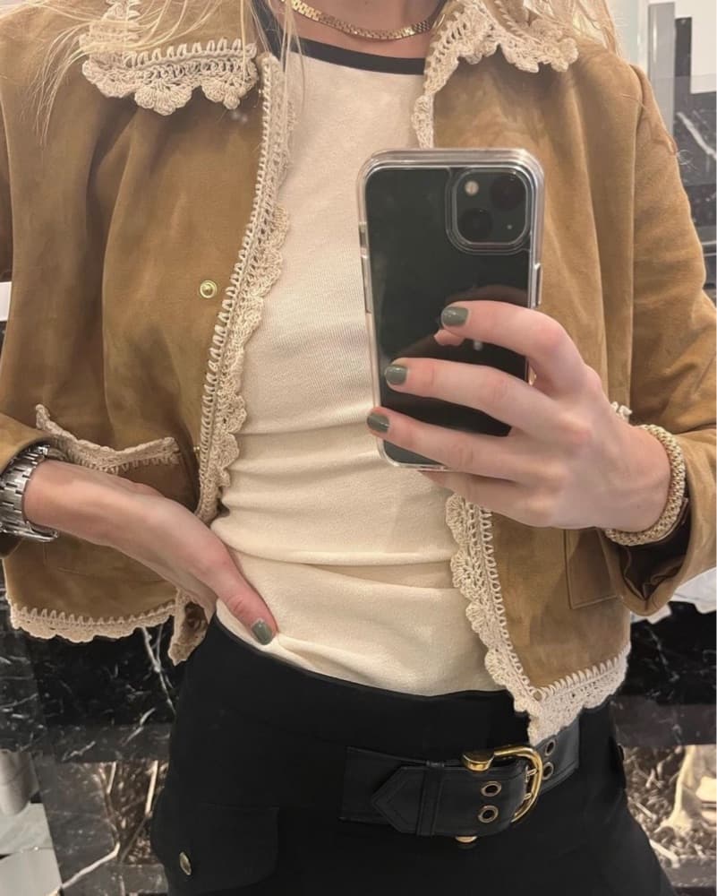 Suede Maje Jacket - Image 2