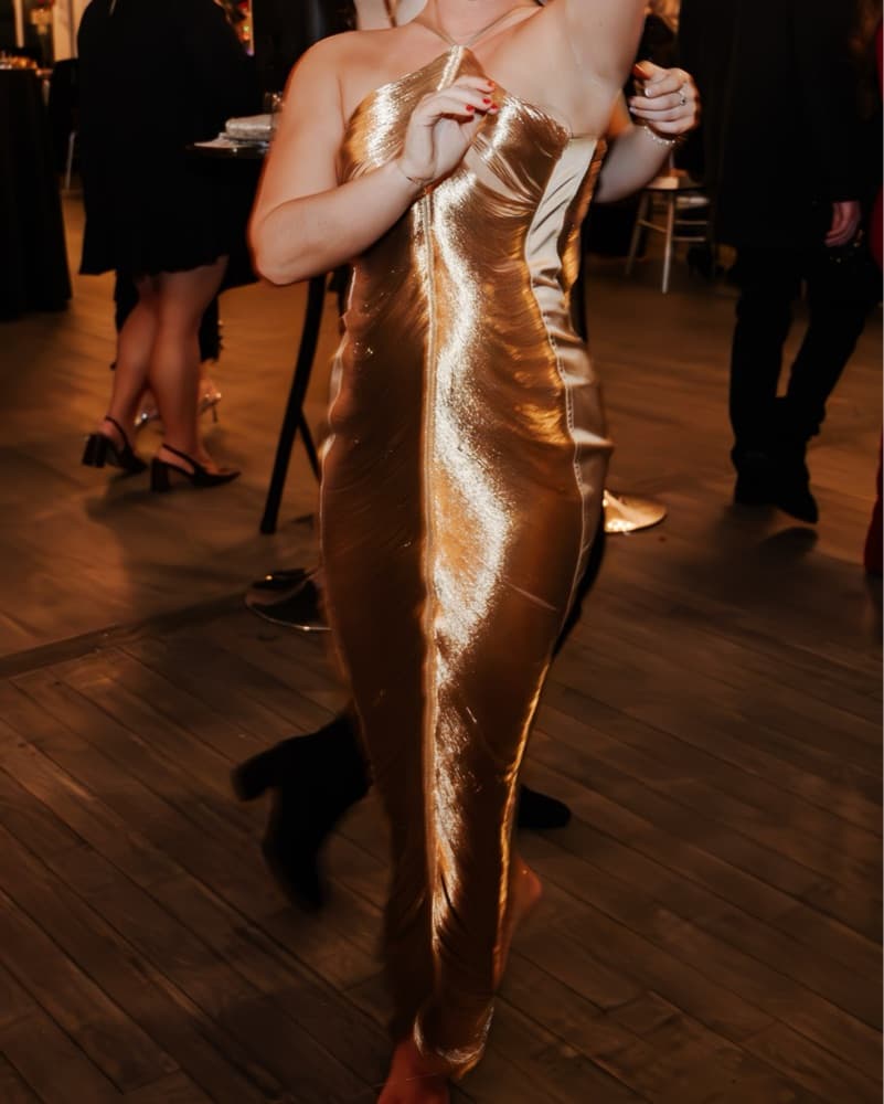 Cult Gaia Renata Gown In Gold - Image 3