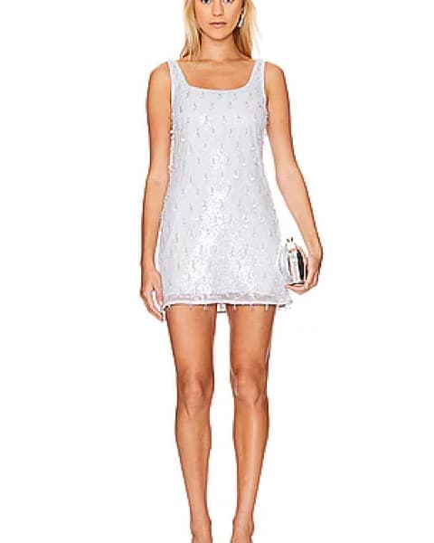 Simkhai Pallas Mini Dress in Blue Haze - Image 1