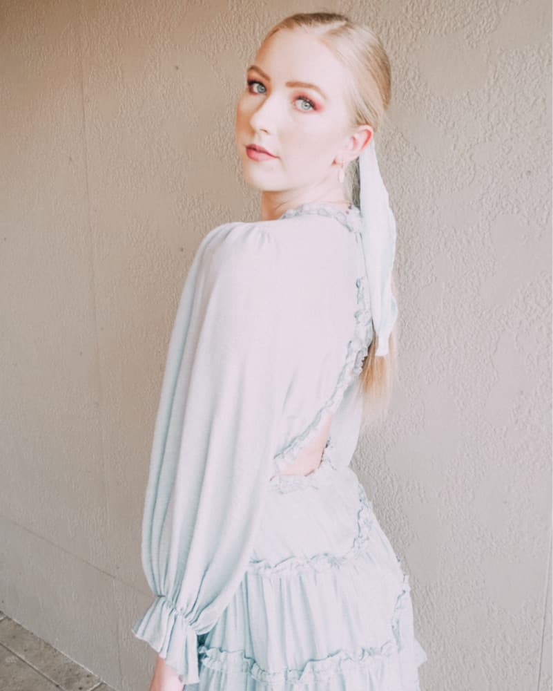 Romantic Ruffled Midi Dress - Image 2